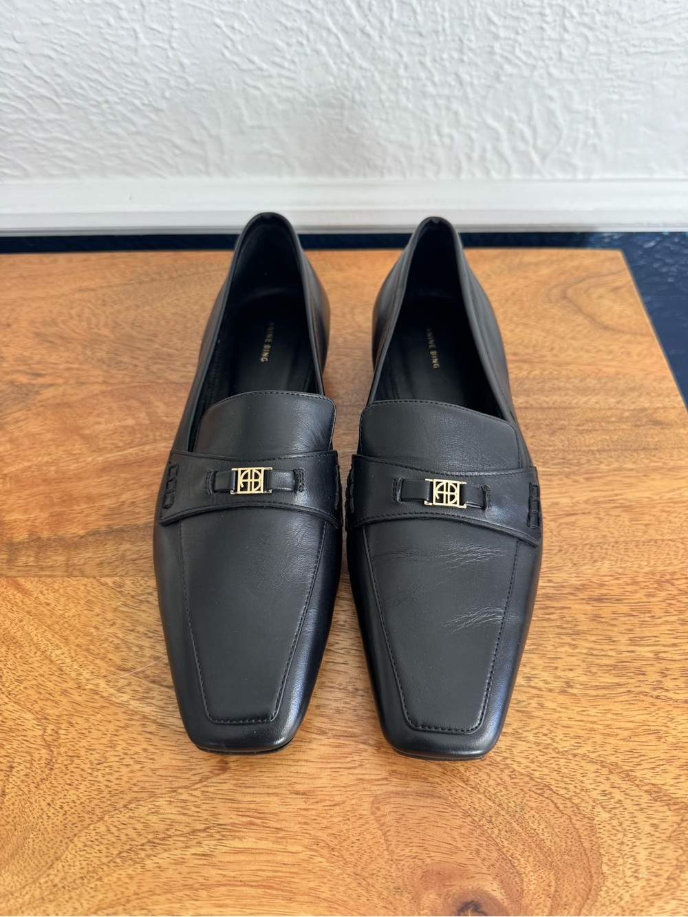NWT Anine Bing Freya Leather Loafers